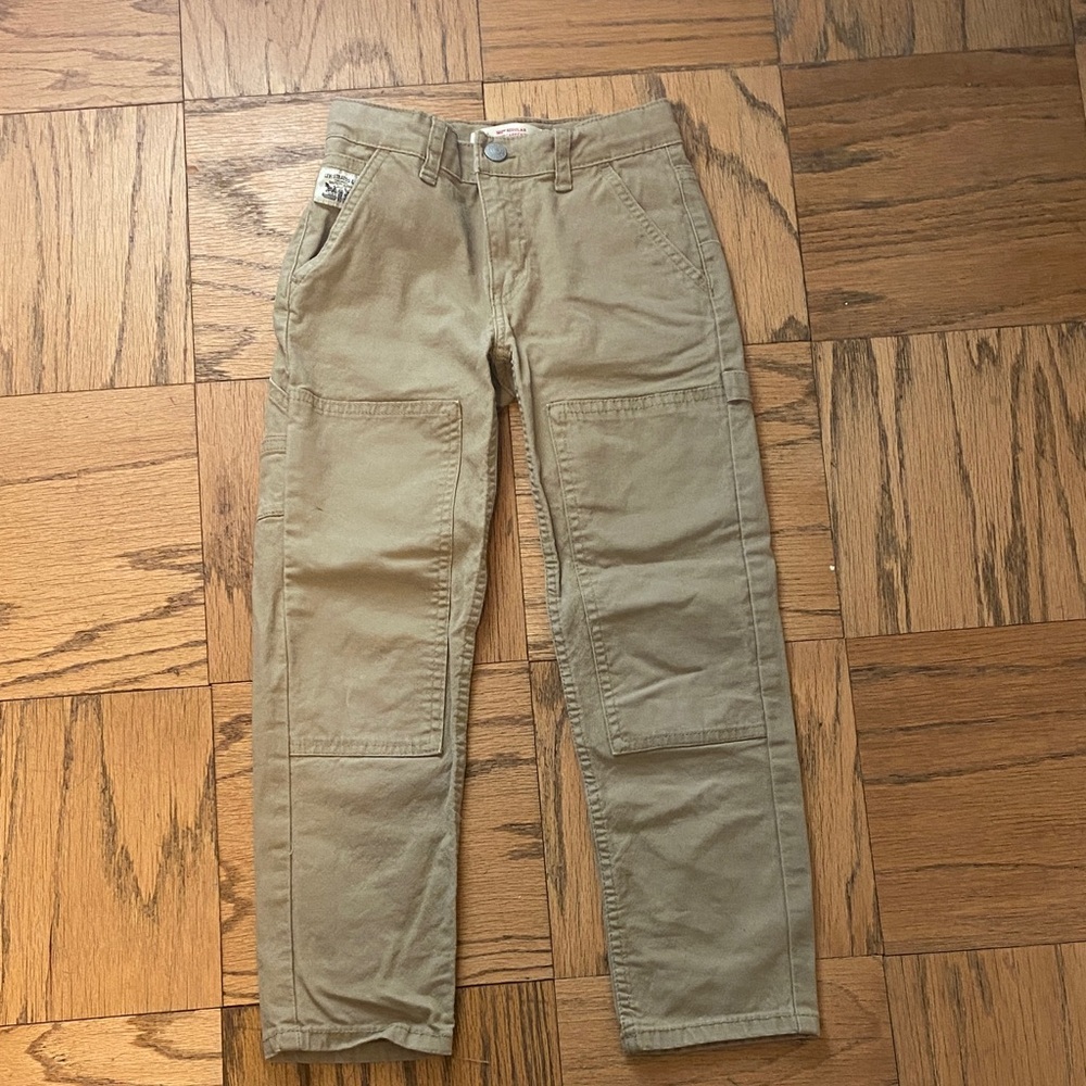 Kids' Casual Tan Cargo Pants